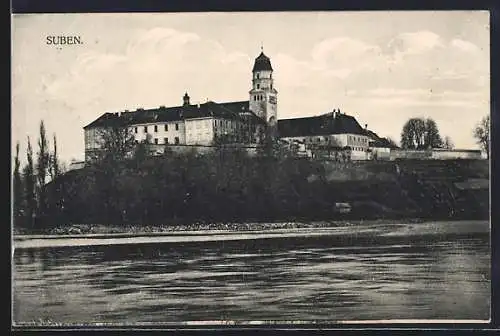 AK Suben, Flusspartie mit Schloss