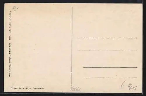 AK Gramastetten, Ortsansicht von der Giselawarte