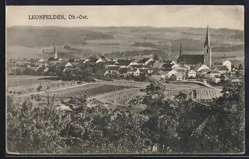 AK Leonfelden, Blick auf Kirche