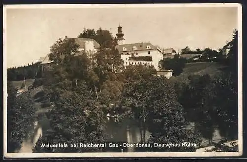 AK Waldenfels bei Reichental, Blick auf den Kirchturm