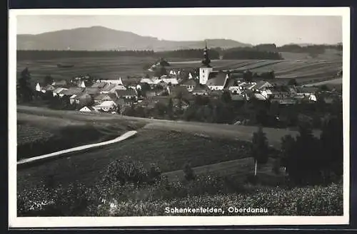 AK Schenkenfelden, Ortspartie mit Kirche