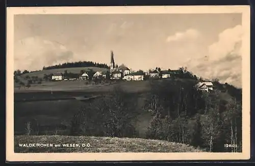 AK Waldkirchen am Wesen, Blick auf die Kirche