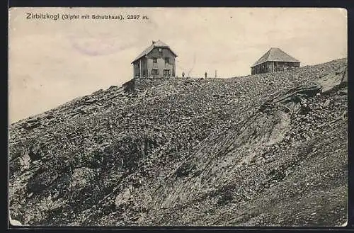 AK Berghütte Schutzhaus auf dem Gipfel Zirbitzkogl