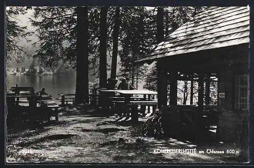 AK Kainisch, Gasthaus Kohlröserlhütte am Ödensee