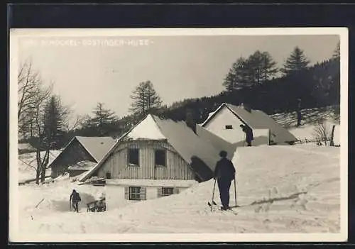 AK Göstinger Hütte im Winter auf dem Schöckel