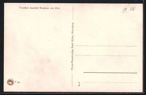 AK Neuhaus / Schliersee, Terofal's Gasthof zur Post