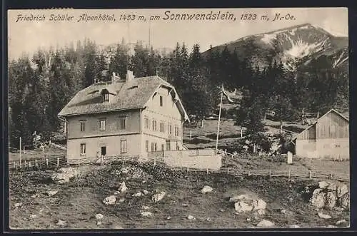 AK Schottwien, Sonnwendstein, Friedrich Schüler-Alpenhotel