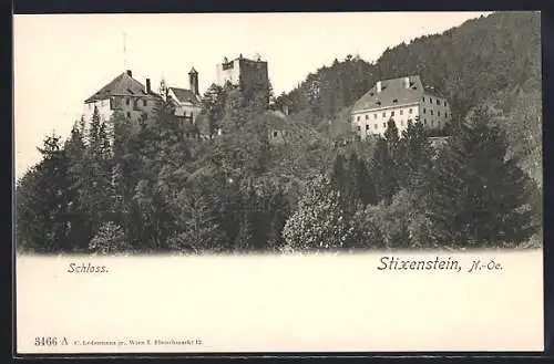 AK Ternitz /N.-Oe., Blick zum Schloss Stixenstein