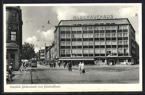 AK Osterfeld / Oberhausen, Gildenstrasse und Glückaufhaus