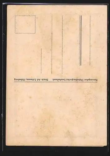 Künstler-AK Oldenburg / O., Heil dir, o Oldenburg!, Heil deinen Farben!, Wappen