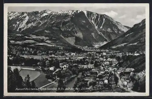 AK Reichenau, Ortsansicht gegen die Rax