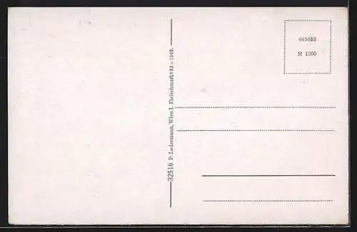 AK Reichenau, Ortsansicht gegen die Rax