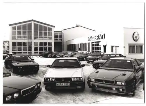 Fotografie Sessner, Dachau, Ansicht Anzing, Maserati Auto-Handlung Italia Automobili GmbH, Gutenbergstrasse 11