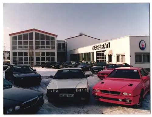 Fotografie Sessner, Dachau, Ansicht Anzing, Maserati Auto-Handlung Italia Automobili GmbH, Gutenbergstrasse 11