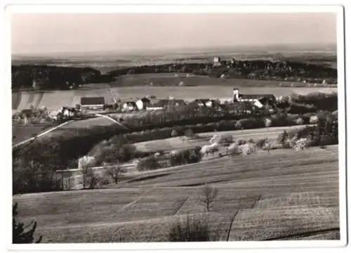 Fotografie J. Gaberell, Thalwil, Ansicht Mariastein, Ortsansicht gegen Ruine Landskron