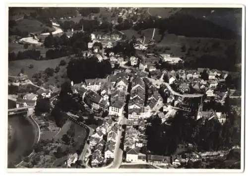 Fotografie Photo Aero, St. Gallen / Altenrhein, Ansicht Lichtensteig / St. Gallen, Fliegeraufnahme der Ortschaft