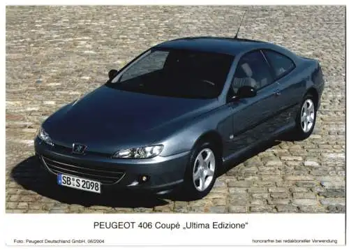 Fotografie Auto Peugeot 406 Coupe Ultima Edizione, Werkfoto