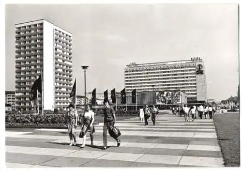 Fotografie unbekannter Fotograf, Ansicht Dresden, Inter Hotel & Hochhaus, Prager Strasse