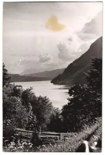 Fotografie Atlantic, Ansicht Kochel am See, Landschaftspanorama mit Alpen und Walchensee 1939