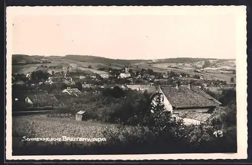 AK Hollabrunn /N.-Oe., Breitenwaida aus der Vogelschau