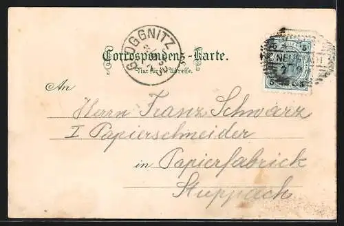 Lithographie Wiener Neustadt, Theresianische Militär-Akademie, Zeughaus-Kaserne, Graf Kinsky-Denkmal