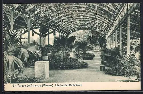 AK Valencia, Parque de Viveros, Interior del Umbraculo