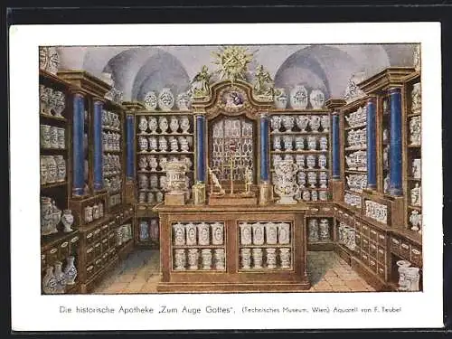 AK Wien, Technisches Museum, Historische Apotheke Zum Auge Gottes