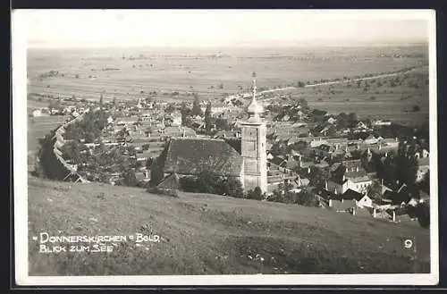 AK Donnerskirchen /Bgld., Blick zum See