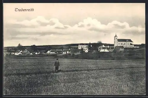 AK Irnfritz-Messern, Trabenreith, Ortsansicht mit Kirche