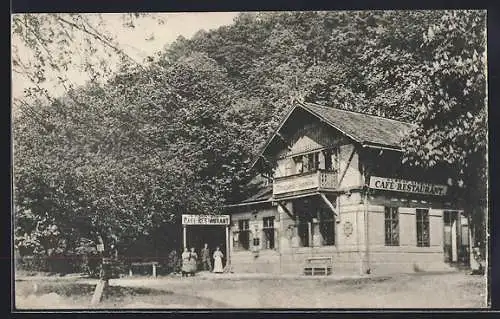 AK Baden bei Wien, Gustav Lindner`s Café-Restaurant Cholerakapelle