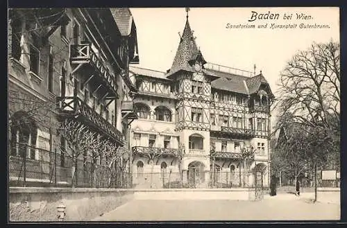 AK Baden bei Wien, Sanatorium und Kuranstalt Gutenbrunn