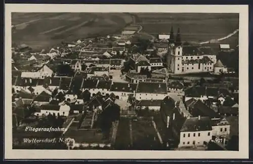 AK Wöllersdorf-Steinabrückl, Fliegeraufnahme von Wöllersdorf