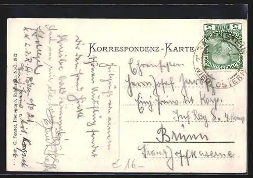 AK Rabenstein /N.-Ö, Gesamtansicht mit Bahnhof aus der Vogelschau