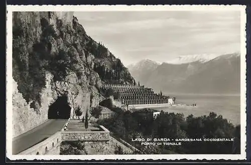 AK Limone /Lago di Garda, Gardesana Occidentale, Porto di Tignale