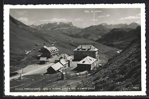 AK Passo Pordoi, veduta verso le Tofane e Col di Lana