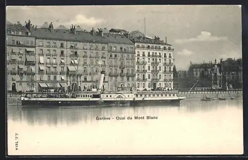 AK Genève, Quai du Mont Blanc