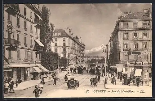 AK Genève, Rue du Mont-Blanc