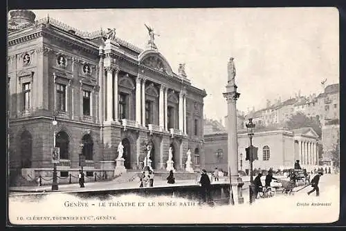 AK Genève, Le Theatre et le Musée Rath