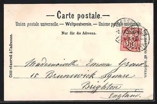 AK Genève, Jardin Anglais