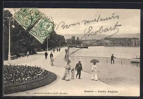 AK Genève, Jardin Anglais