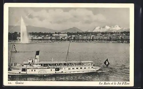 AK Genève, La Rade et le Jet d`Eau