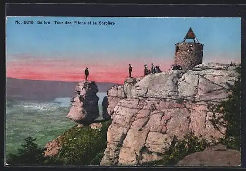 AK Salève, Tour des Pitons et la Sorcière