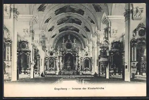 AK Engelberg, Inneres der Klosterkirche