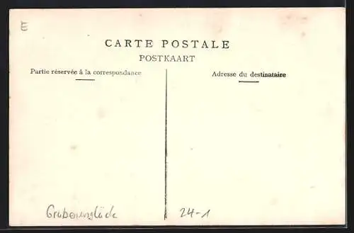 AK Courrièrres, Berthon, l`escape de Sallaumines..., Überlebender von Grubenunglück, Bergbau