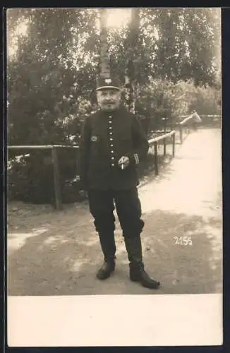 AK Königsbrück /Sachsen, Neues Lager, Kriegsgefangener in Uniform