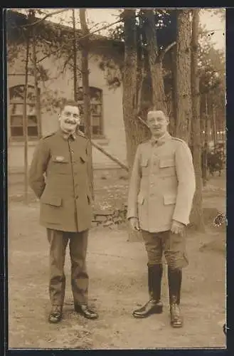 AK Königsbrück /Sachsen, Neues Lager, Kriegsgefangene in Uniform