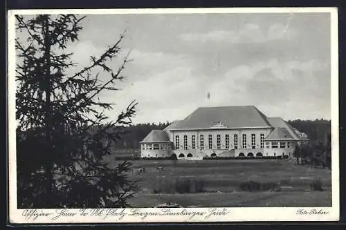 AK Bergen / Lüneburger Heide, Offizier-Heim auf dem Übungsplatz in der Lüneburger Heide