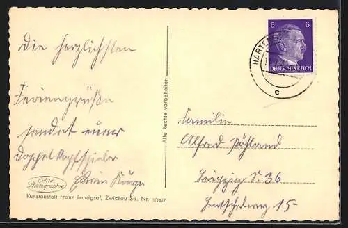 AK Hartenstein / Sachsen, Bergarbeiter-Erholungsheim