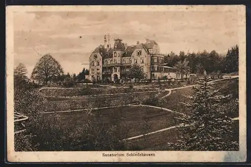 AK Schledehausen / Wissingen, Blick zum Sanatorium