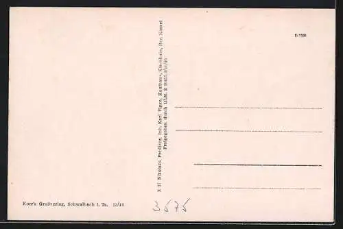 AK Kirchhain / Kassel, Strasse mit Post und Bahnhof, Kirchweg, Anna-Park mit Ehrenmal